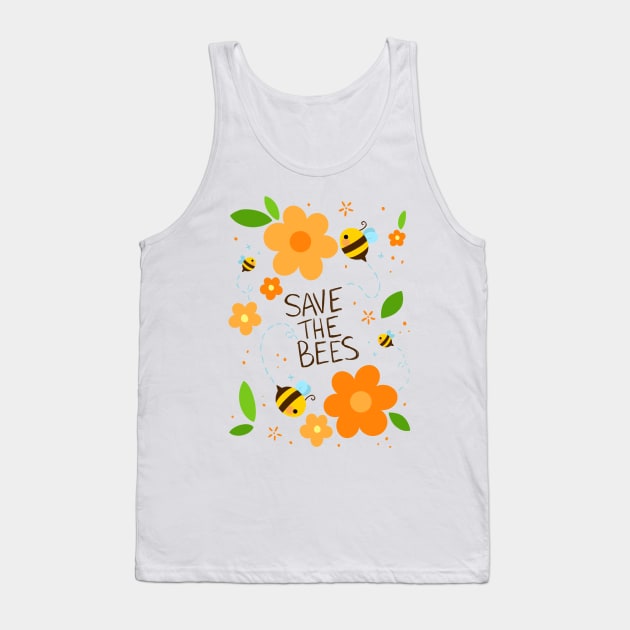 Save the Bees Tank Top by Lobomaravilha